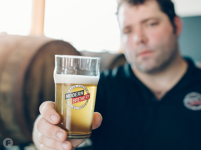 Modern Brewery Tasting Room Opens